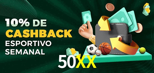 10% de bônus de cashback na 50XX